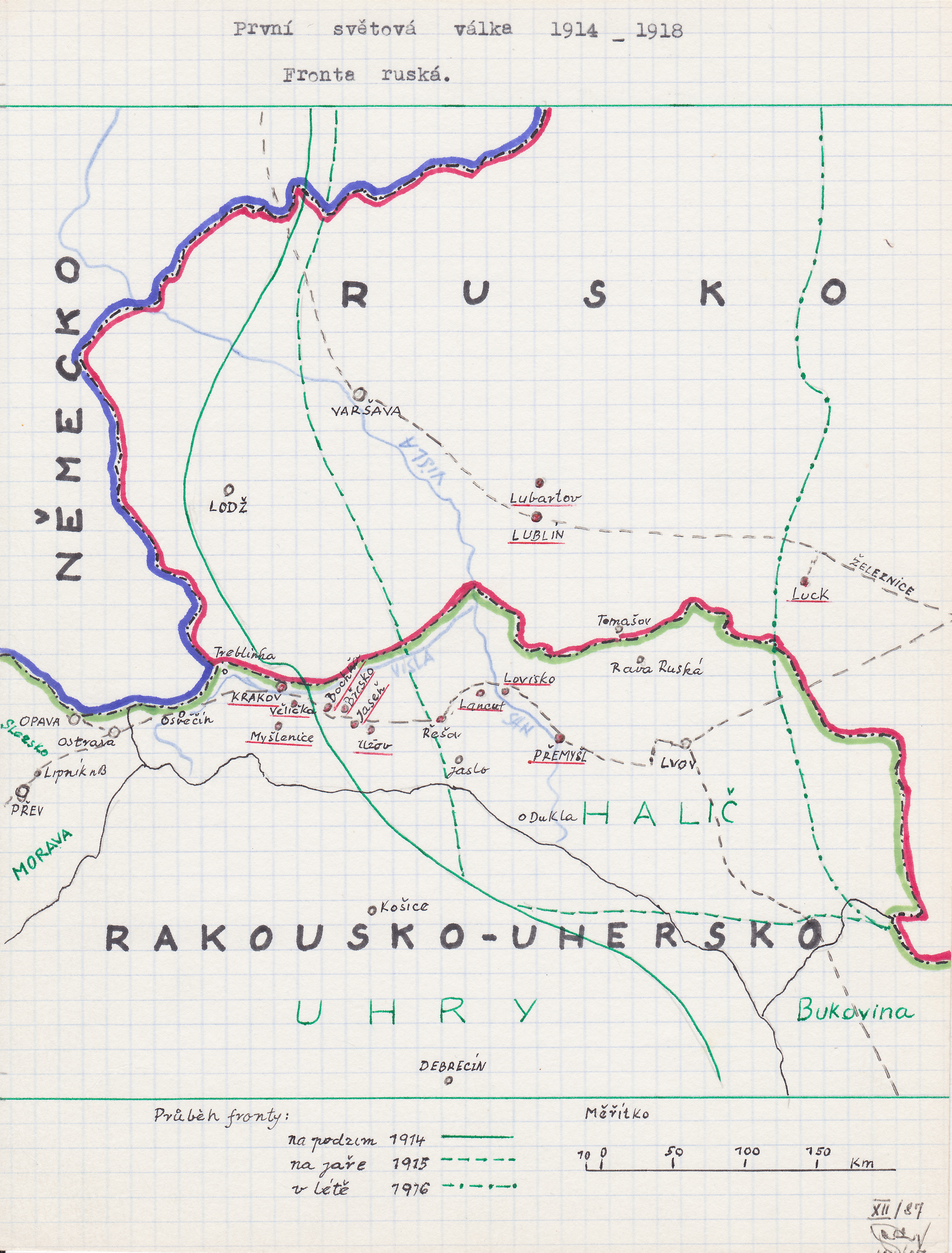  Mapa ruské fronty